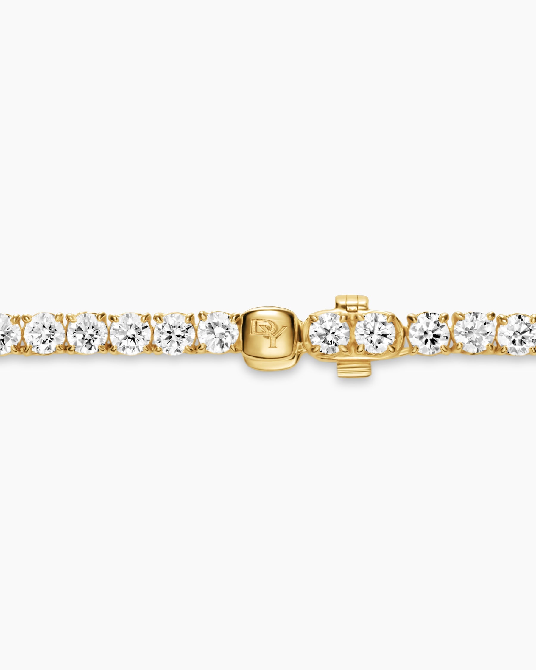 Tennis Necklace in 18K Yellow Gold with Diamonds, 3mm