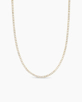 Tennis Necklace in 18K Yellow Gold with Diamonds, 3mm