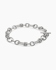 DY Mercer® Chain Necklace in Sterling Silver with Diamonds, 20mm