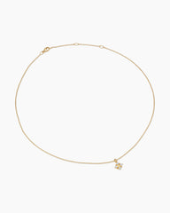 Petite Modern Renaissance® Pyramid Pendant Necklace in 18K Yellow Gold with Diamonds, 10.9mm