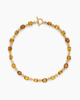 Marbella Toggle Necklace in 18K Yellow Gold with Citrine and Madeira Citrine