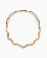 Zig Zag Stax™ Necklace in 18K Yellow Gold with Diamonds, 5mm
