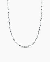 DY Bel Aire Color Box Chain Necklace in White Acrylic with 14K Yellow Gold, 2.7mm