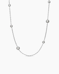 Pearl Classics Station Chain Necklace in Sterling Silver, 3mm