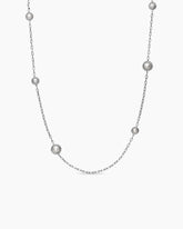 Pearl Classics Station Chain Necklace in Sterling Silver, 3mm
