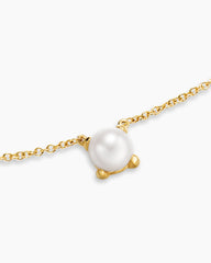 Micro Chatelaine® Pendant Necklace in 18K Yellow Gold with Pearl, 5mm