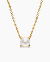 Micro Chatelaine® Pendant Necklace in 18K Yellow Gold with Pearl, 5mm