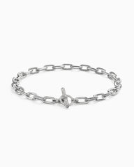 DY Madison® Toggle Chain Necklace in Sterling Silver with Diamonds, 11mm