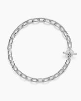 DY Madison® Toggle Chain Necklace in Sterling Silver with Diamonds, 11mm