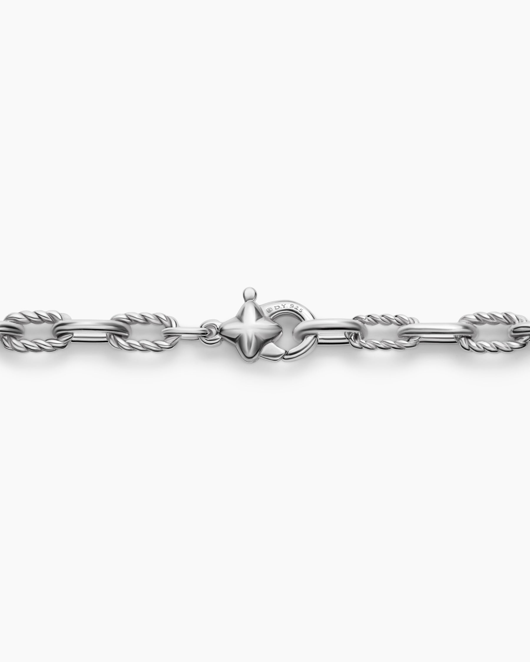 Pearl Classics Station Chain Necklace in Sterling Silver with Turquoise, 4mm