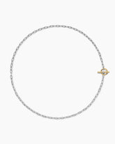 DY Madison® Toggle Chain Necklace in Sterling Silver with 18K Yellow Gold, 3mm