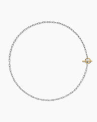 DY Madison® Toggle Chain Necklace in Sterling Silver with 18K Yellow Gold, 3mm