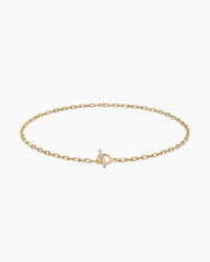 DY Madison® Pavé Diamond Toggle Chain Necklace in 18K Yellow Gold, 3mm