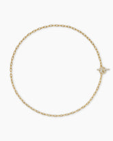 DY Madison® Pavé Diamond Toggle Chain Necklace in 18K Yellow Gold, 3mm