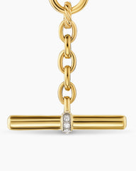 DY Mercer® Petite Toggle Chain Necklace in 18K Yellow Gold with Diamonds, 4.5mm