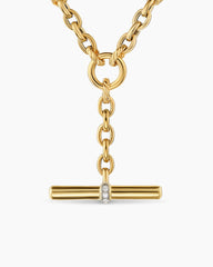 DY Mercer® Petite Toggle Chain Necklace in 18K Yellow Gold with Diamonds, 4.5mm