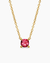 Micro Chatelaine® Pendant Necklace in 18K Yellow Gold with Ruby, 4mm