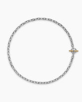 DY Madison® Toggle Chain Necklace in Sterling Silver and 18K Yellow Gold, 5.5mm