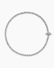 DY Madison® Toggle Chain Necklace in Sterling Silver and 18K Yellow Gold, 5.5mm