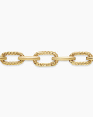 DY Madison® Pavé Bead Chain Necklace in 18K Yellow Gold with Diamonds, 8.5mm