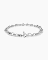 DY Mercer® Chain Necklace in Sterling Silver with Diamonds, 8mm