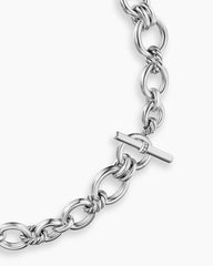 DY Mercer® Chain Necklace in Sterling Silver with Diamonds, 8mm