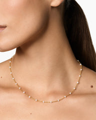 Pearl Classics Station Necklace in 18K Yellow Gold, 3.5mm