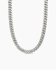 Curb Chain Necklace in Sterling Silver, 11.5mm