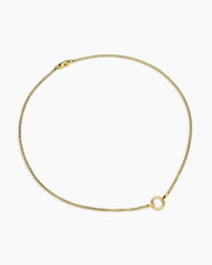 Smooth Amulet Box Chain Necklace in 18K Yellow Gold, 2.7mm