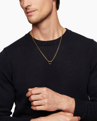 Smooth Amulet Box Chain Necklace in 18K Yellow Gold, 2.7mm