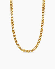 Curb Chain Necklace in 18K Yellow Gold, 8mm