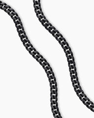 Curb Chain Necklace in Black Titanium, 8mm