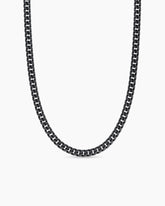 Curb Chain Necklace in Black Titanium, 8mm