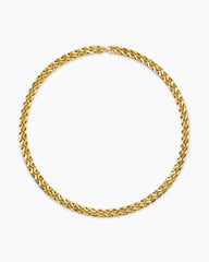 Curb Chain Angular Link Necklace in 18K Yellow Gold, 8.7mm