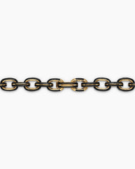 Streamline® Oval Link Necklace in 18K Yellow Gold with Forged Carbon, 10.8mm