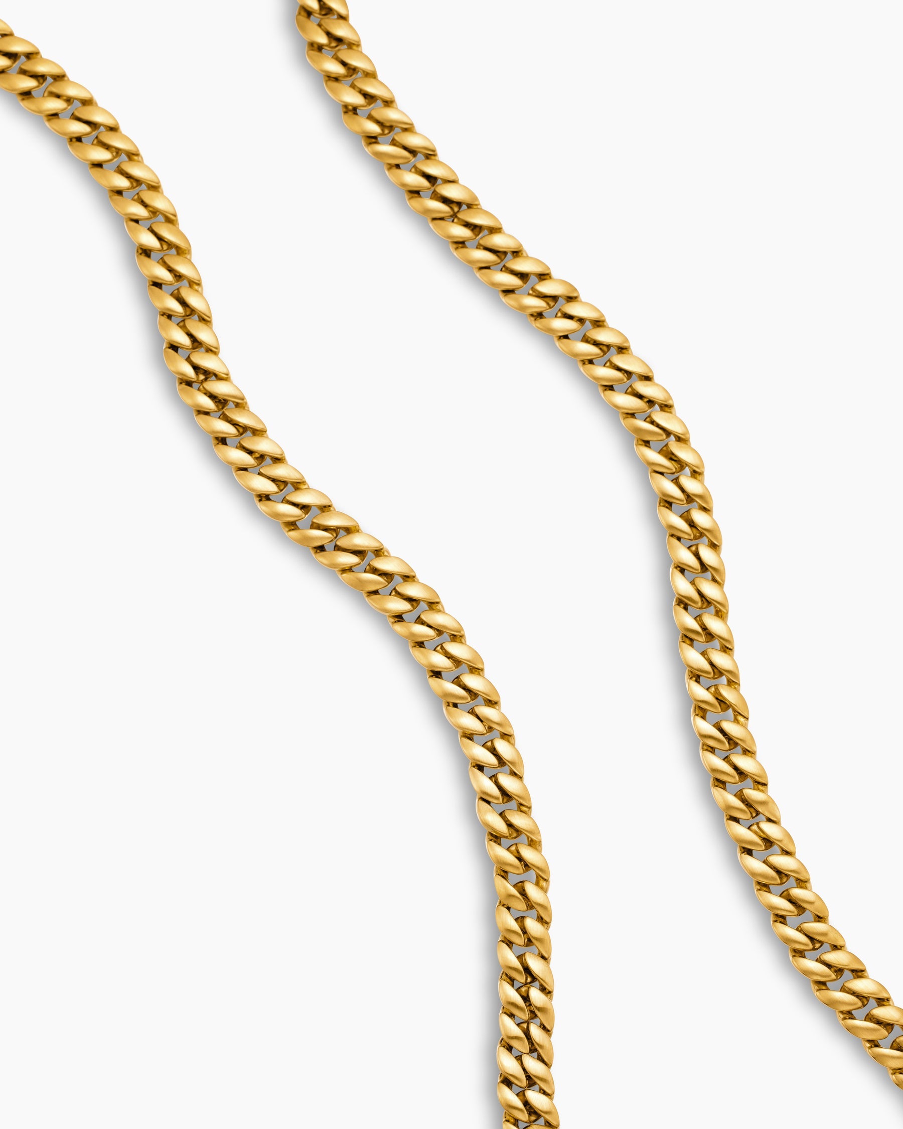 Curb Chain Necklace in 18K Yellow Gold, 6mm