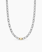 DY Madison® Chain Necklace in Sterling Silver with 18K Yellow Gold, 8.5mm