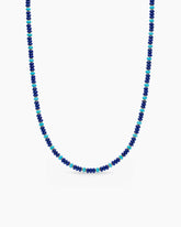 Spiritual Beads Necklace in 18K Yellow Gold with Lapis and Turquoise, 4mm