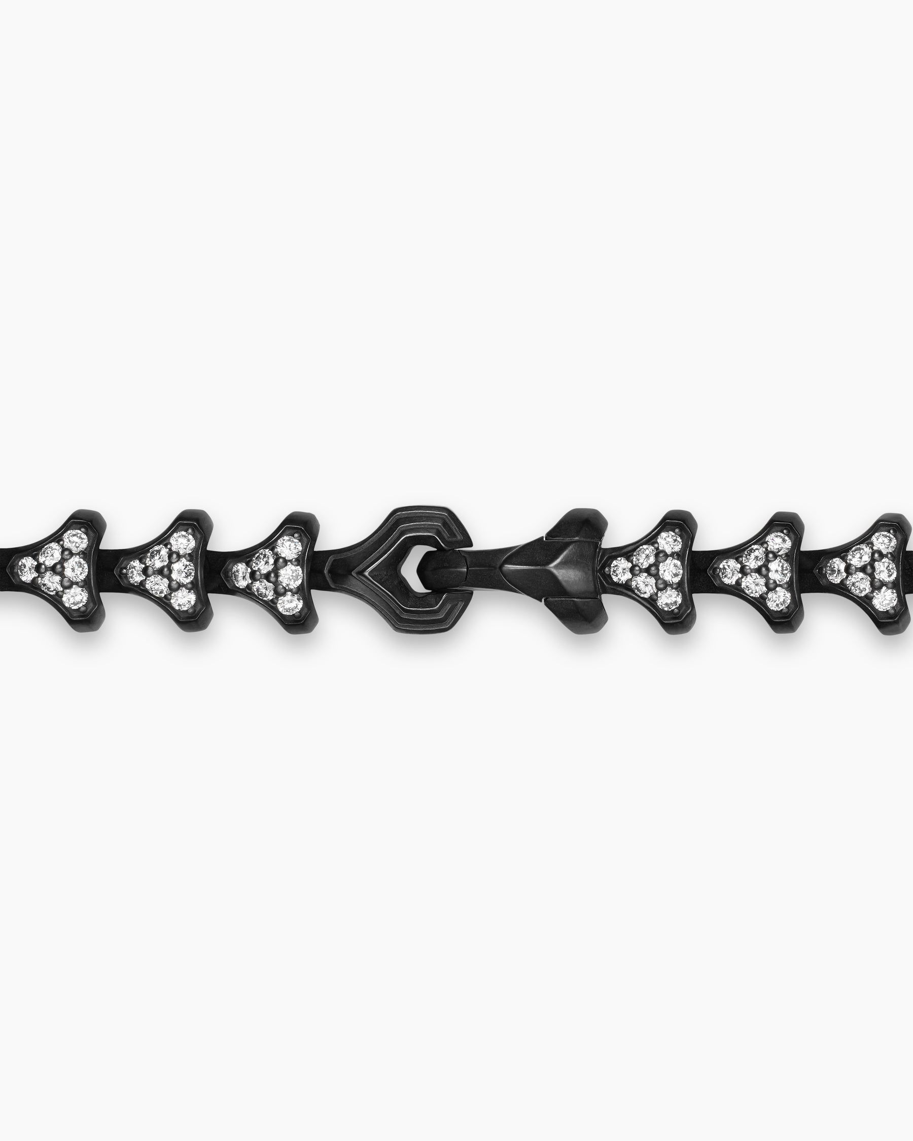 Armory® Necklace in Black Titanium with Diamonds, 7.5mm
