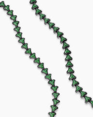 Armory® Necklace in Black Titanium with Tsavorites, 7.5mm