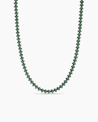 Armory® Necklace in Black Titanium with Tsavorites, 7.5mm