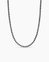 Armory® Necklace in Sterling Silver with Black Diamonds, 7.5mm