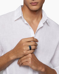 Streamline® Signet Ring in Sterling Silver with Pietersite, 13mm