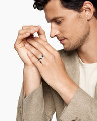 Streamline® Band Ring in 18K White Gold, 6mm