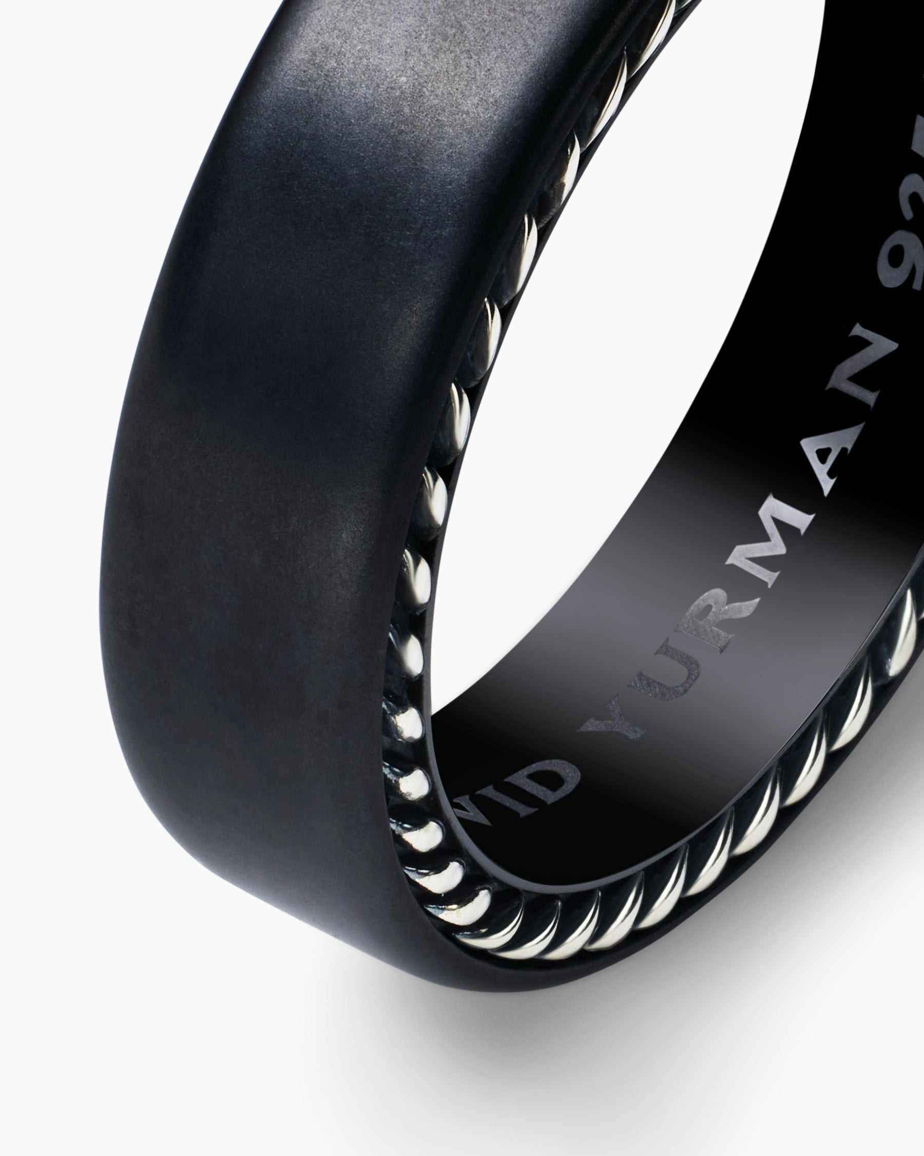 Streamline® Band Ring in Black Titanium, 6mm