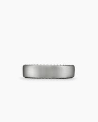 Streamline® Band Ring in Grey Titanium, 6mm