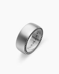 Streamline® Band Ring in Grey Titanium, 9mm