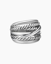Crossover Ring in Sterling Silver, 17mm