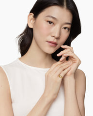 Sculpted Cable Pinky Ring in 18K Yellow Gold, 10mm