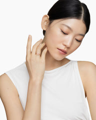 Chatelaine® Ring in 18K Rose Gold with Morganite and Diamonds, 7mm